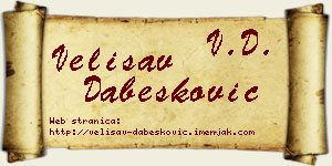 Velisav Dabesković vizit kartica